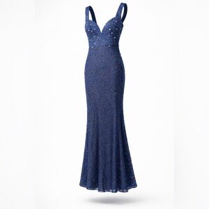 Holt Madison De Luxe Elegant Blue Evening Gown